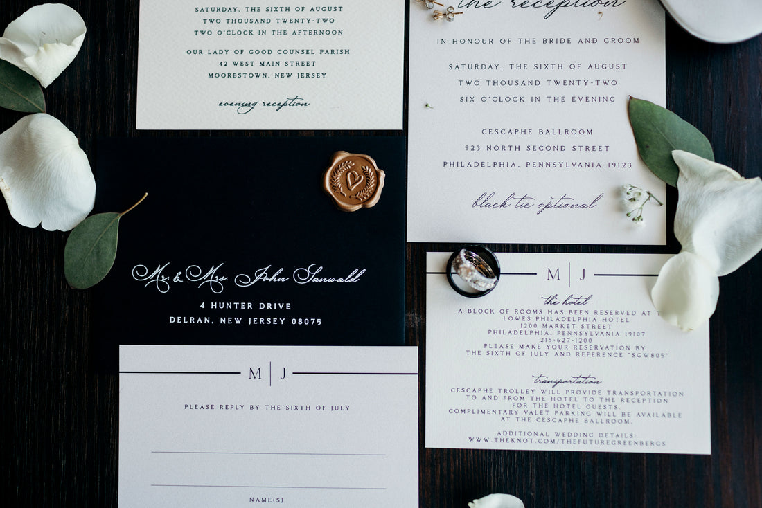Marissa & Justin | Wedding Suite + Table Numbers